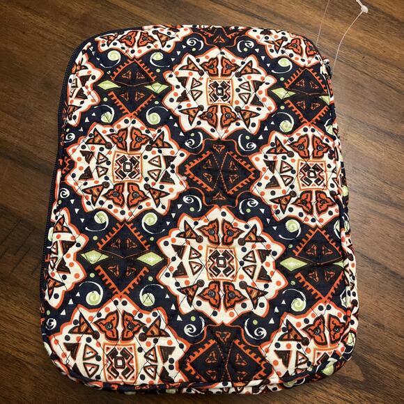 Padded Case Sleeve For Tablet Or E-Reader 8” x 10” Fabric Boho Chic Zipper Close - Picture 2 of 8